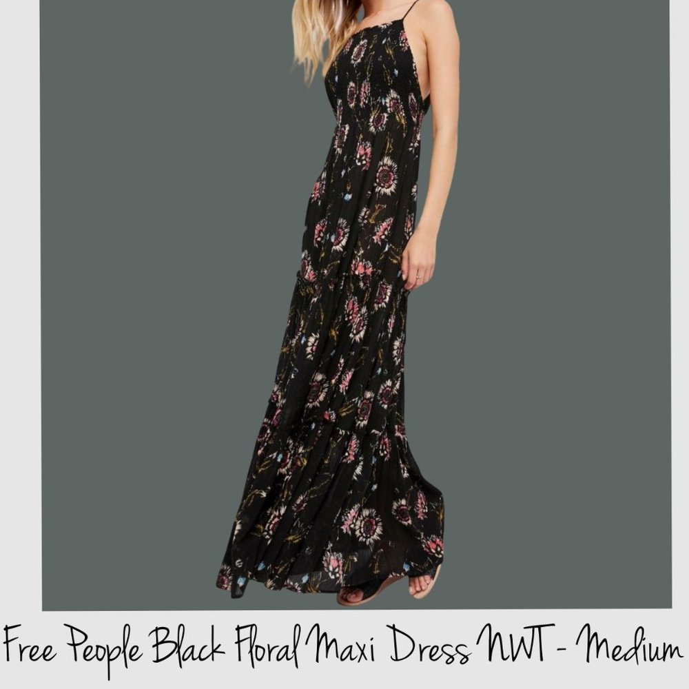Free People Garden Party Maxi Dress Flowy NWT med